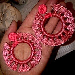 Tassel/Hoop Earrings